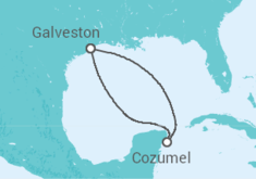 Itinerario del Crucero México - Carnival Cruise Line