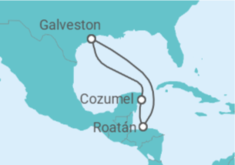 Itinerario del Crucero México, Honduras - Carnival Cruise Line