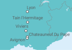 Itinerario del Crucero Francia - Riverside