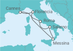 Itinerario del Crucero Francia, Italia - NCL Norwegian Cruise Line