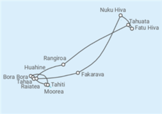 Itinerario del Crucero Polinesia Francesa - Silversea