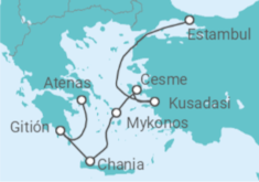 Itinerario del Crucero Grecia, Turquía - Seabourn