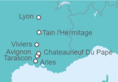 Itinerario del Crucero Desde Aviñón (Francia) a Lyon (Francia) - Riverside