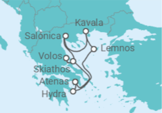 Itinerario del Crucero Grecia - Ponant