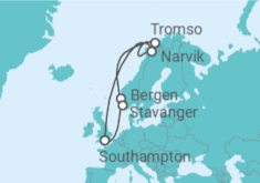 Itinerario del Crucero Noruega - Cunard