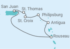 Itinerario del Crucero Caribe Sur - Royal Caribbean