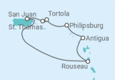 Itinerario del Crucero Caribe Sur - Royal Caribbean