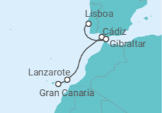 Itinerario del Crucero Islas Canarias - Silversea