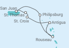Itinerario del Crucero Caribe Sur - Royal Caribbean