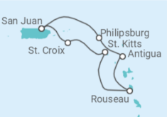 Itinerario del Crucero Saint Maarten, Antigua Y Barbuda - Royal Caribbean