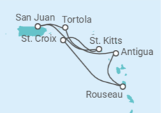 Itinerario del Crucero Caribe Sur - Royal Caribbean