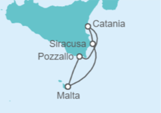 Itinerario del Crucero Malta, el puerto más bonito del Mediterráneo  - CroisiMer