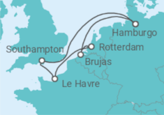 Itinerario del Crucero Alemania, Bélgica, Holanda - MSC Cruceros