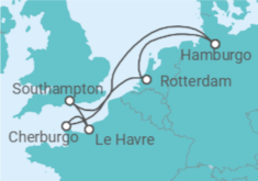 Itinerario del Crucero Reino Unido, Alemania, Holanda - MSC Cruceros