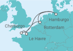 Itinerario del Crucero Alemania, Holanda, Francia - MSC Cruceros