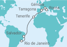 Itinerario del Crucero Desde Roma a Río de Janeiro - MSC Cruceros
