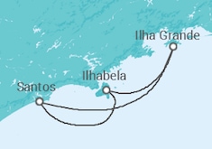 Itinerario del Crucero Brasil - MSC Cruceros