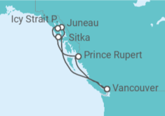 Itinerario del Crucero Pasaje interior de Alaska - Royal Caribbean