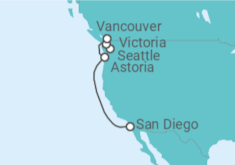 Itinerario del Crucero Alaska - Royal Caribbean