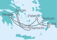 Itinerario del Crucero Escapada luminosa del Egeo - Silversea