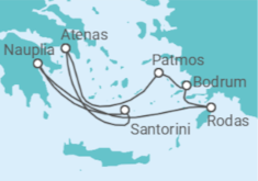Itinerario del Crucero El esplendor medieval de Rodas  - Silversea