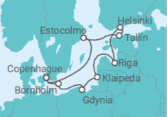 Itinerario del Crucero Núcleos medievales de cuento de hadas - Silversea