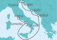 Itinerario del Crucero Acantilados de Sorrento - Silversea