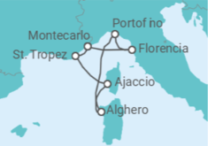 Itinerario del Crucero Paisajes escarpados y murallas antiguas - Silversea