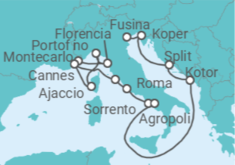 Itinerario del Crucero Explorando la Riviera francesa - Silversea