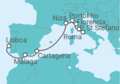 Itinerario del Crucero Antiguas reliquias romanas  - Silversea
