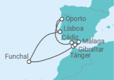 Itinerario del Crucero Exploración en el Atlántico - Silversea