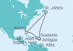 Itinerario del Crucero Un mundo de arte natural - Silversea