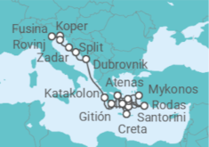 Itinerario del Crucero La elegancia isleña de Míkonos  - Silversea