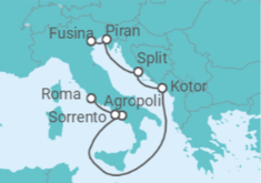 Itinerario del Crucero La radiante costa amalfitana - Silversea