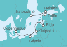 Itinerario del Crucero Descubre los centros culturales del mar Báltico - Silversea