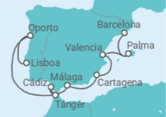 Itinerario del Crucero Mercados de especias marroquíes - Silversea