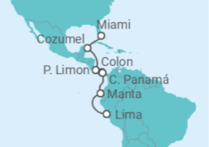 Itinerario del Crucero Navega por las esclusas del Canal de Panamá - Silversea