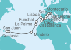 Itinerario del Crucero Costas turquesa del Caribe - Silversea