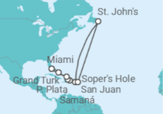 Itinerario del Crucero Navidad en las relajantes aguas de las Bahamas y el Caribe - Silversea