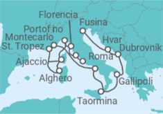 Itinerario del Crucero Fortalezas de grandes civilizaciones - Silversea