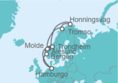 Itinerario del Crucero Fiordos Noruegos - MSC Cruceros