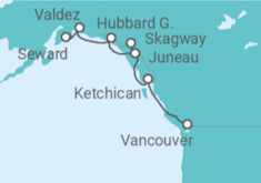 Itinerario del Crucero Alaska - Silversea