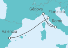 Itinerario del Crucero Italia - MSC Cruceros