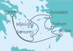 Itinerario del Crucero Islas Griegas y Turquía - Royal Caribbean