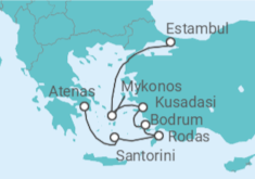 Itinerario del Crucero Islas Griegas y Turquía - Royal Caribbean