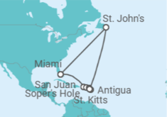 Itinerario del Crucero Los irresistibles sabores del Caribe - Silversea
