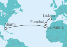 Itinerario del Crucero Acantilados esmeralda de Madeira - Silversea