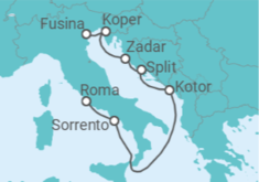 Itinerario del Crucero Acantilados de Sorrento - Silversea