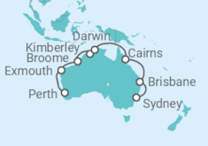 Itinerario del Crucero Explorador del Norte - Princess Cruises