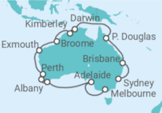 Itinerario del Crucero Recorriendo Australia - Princess Cruises